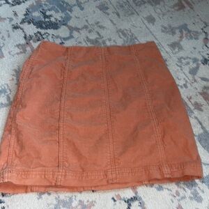 Free People orange Mini Skirt size 4